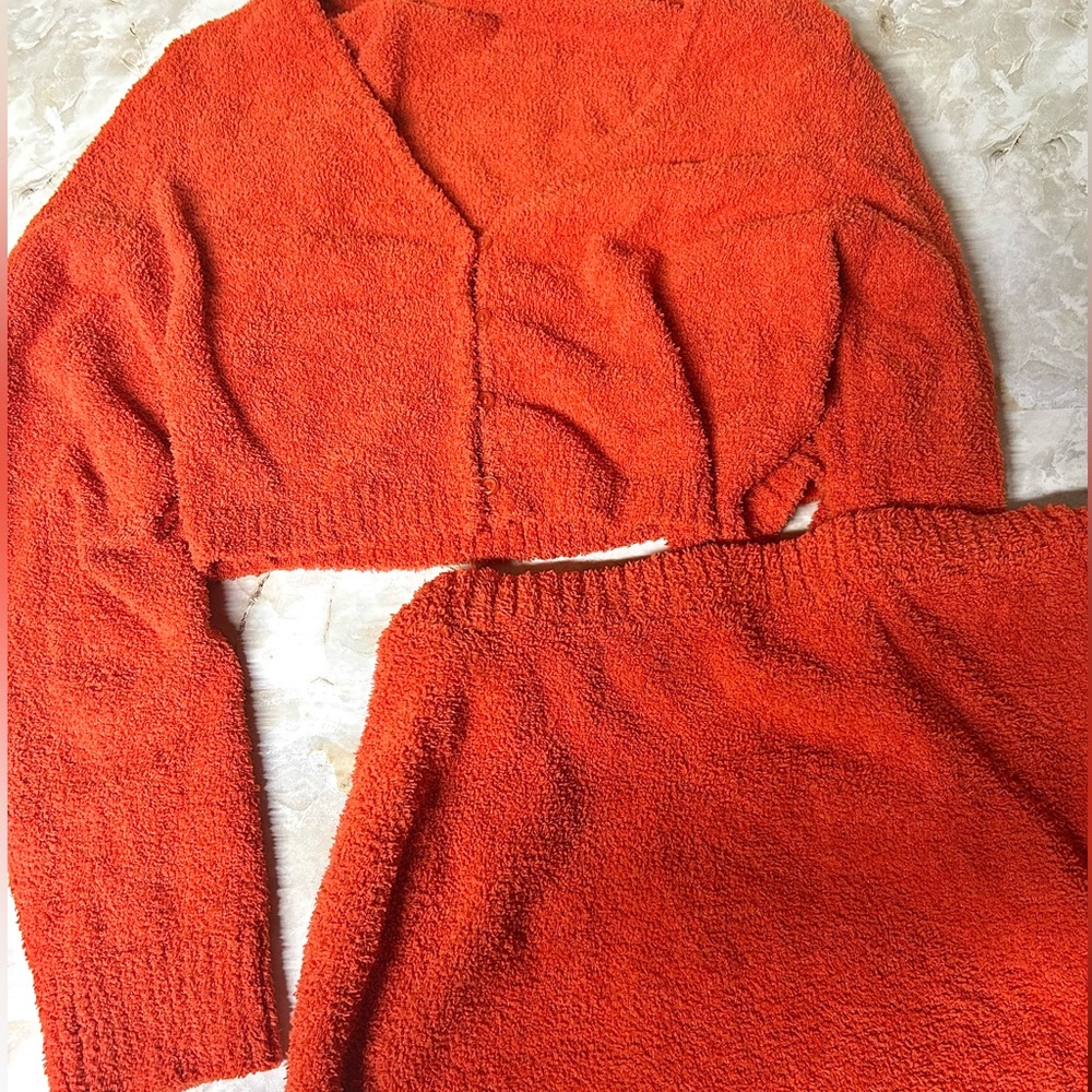 Fashion Nova 2PC Fuzzy Sweater & Skirt Set